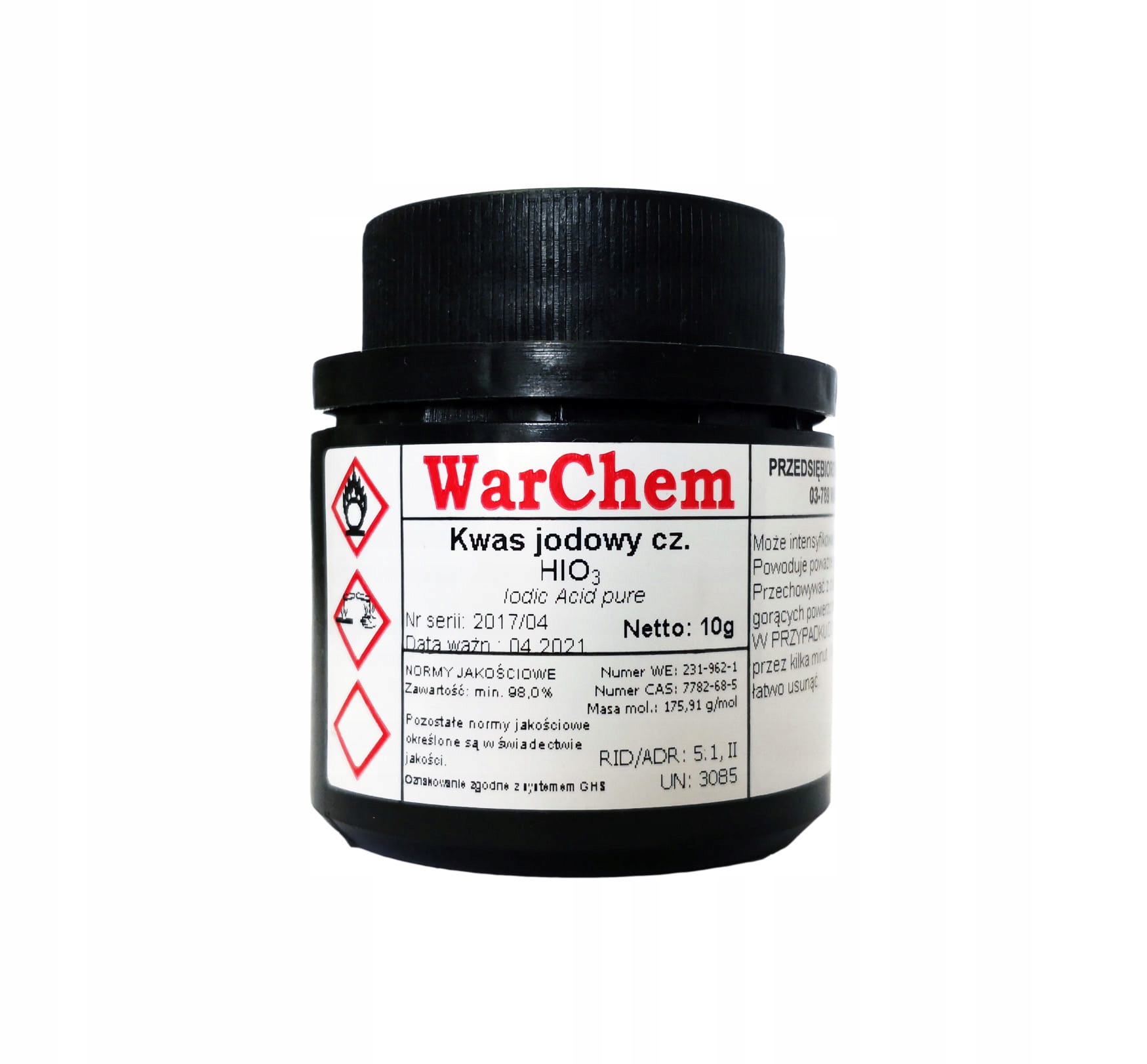 

Kwas Jodowy czysty 10g