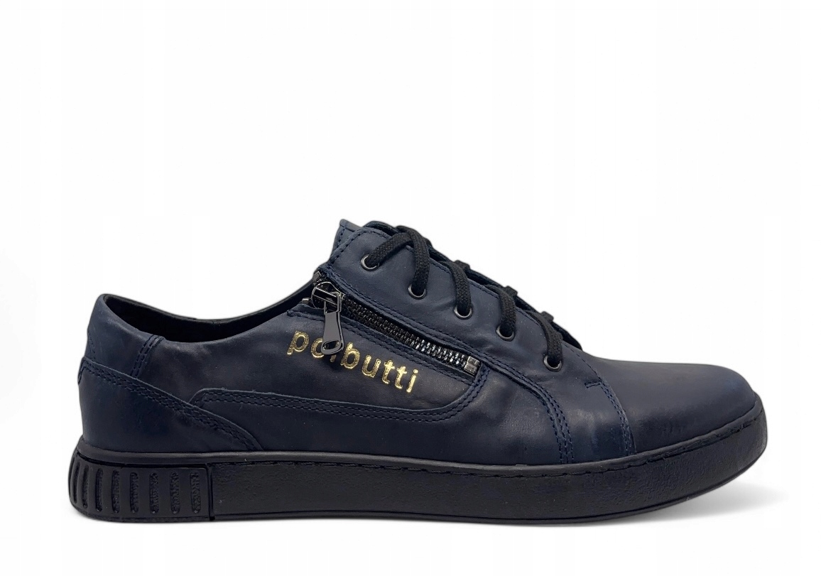 Pánské polobotky se zlatými ozdobami Polbut přírodní kůže, velikost 40