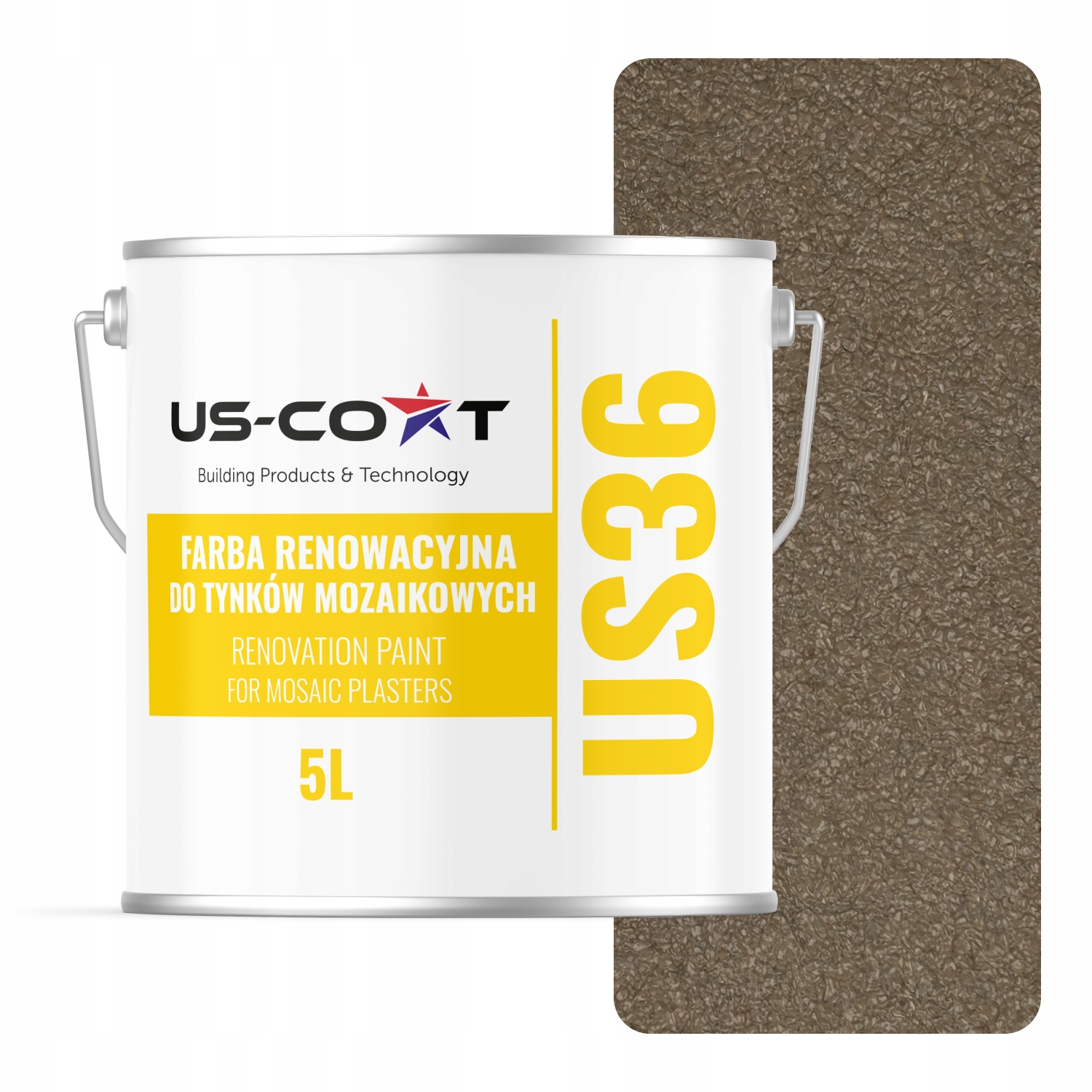 Obnovovacia farba na mozaikovú omietku 5L Obnova Šedo-žltá RAL7034