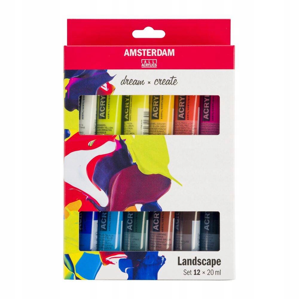 Barva akrylová malířská Talens Amsterdam 12x20ml Barvy malování po plátně