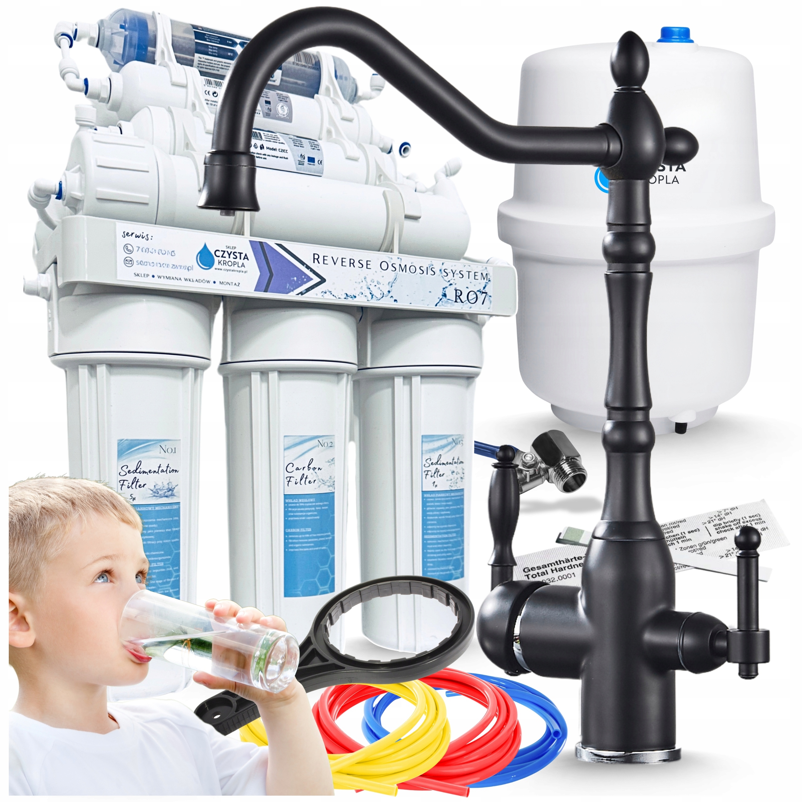 Filtrační komplet Aktivátor Ionizátor Potravinářský filtr Balíček s baterií