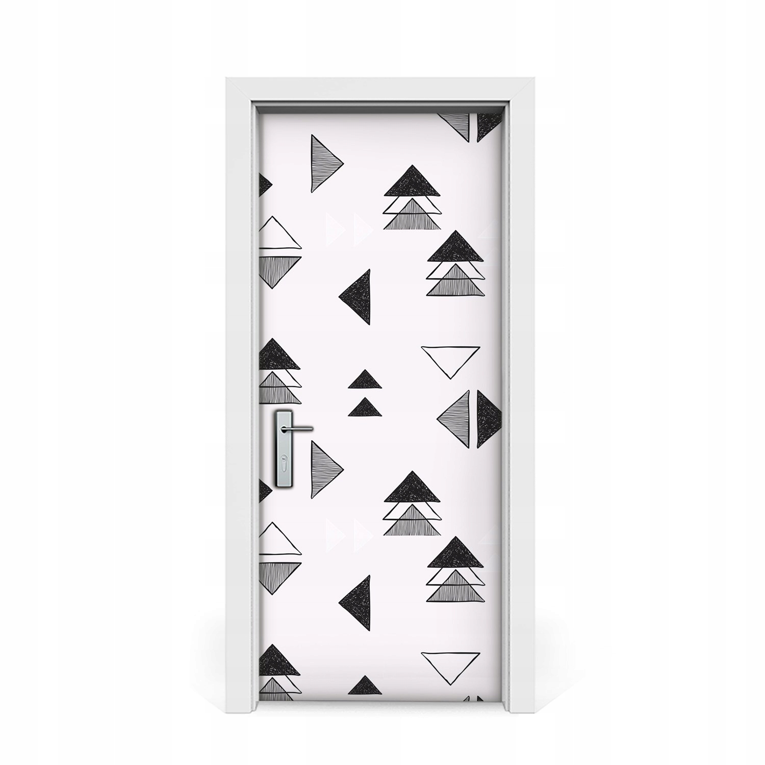 

Naklejka na drzwi okleina Wzór trójkąty 85x205