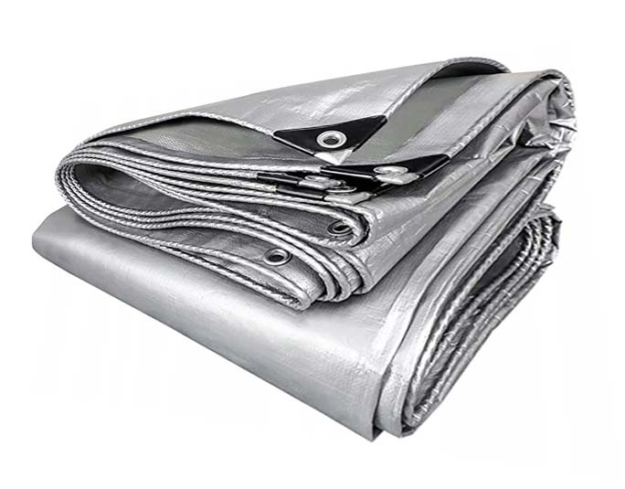 PLANDEKA PLANDEKI 10x15m SREBRNA 120G MOCNE OKRYCIE PŁACHTA SUPER GRUBA