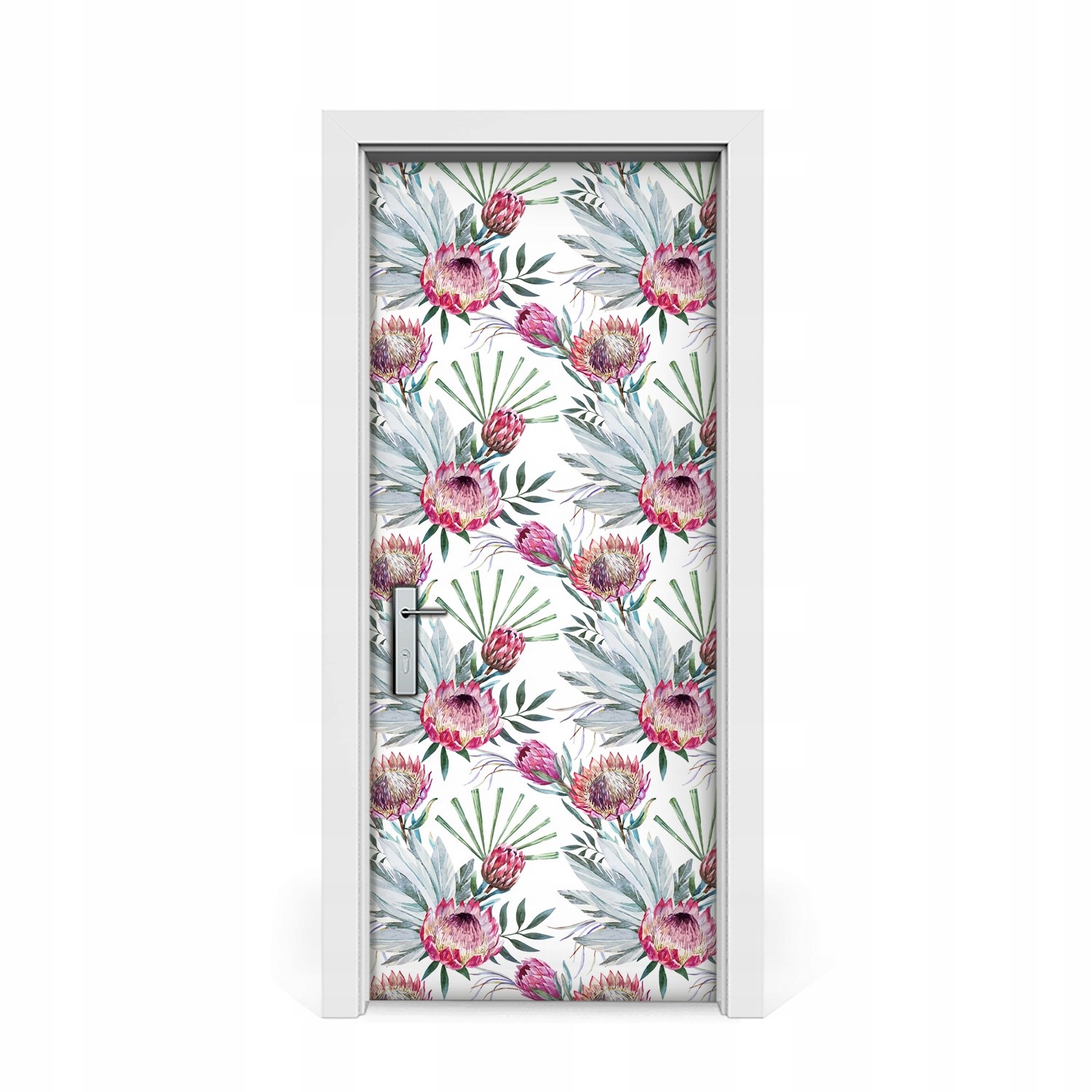 

Naklejki na drzwi Kwiaty Srebrnika Protea 85x205