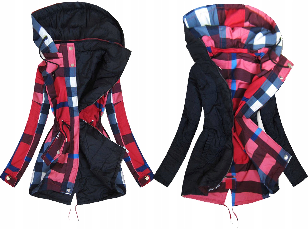 

Dwustronna Kurtka Płaszczyk Parka Jesienna 7XL