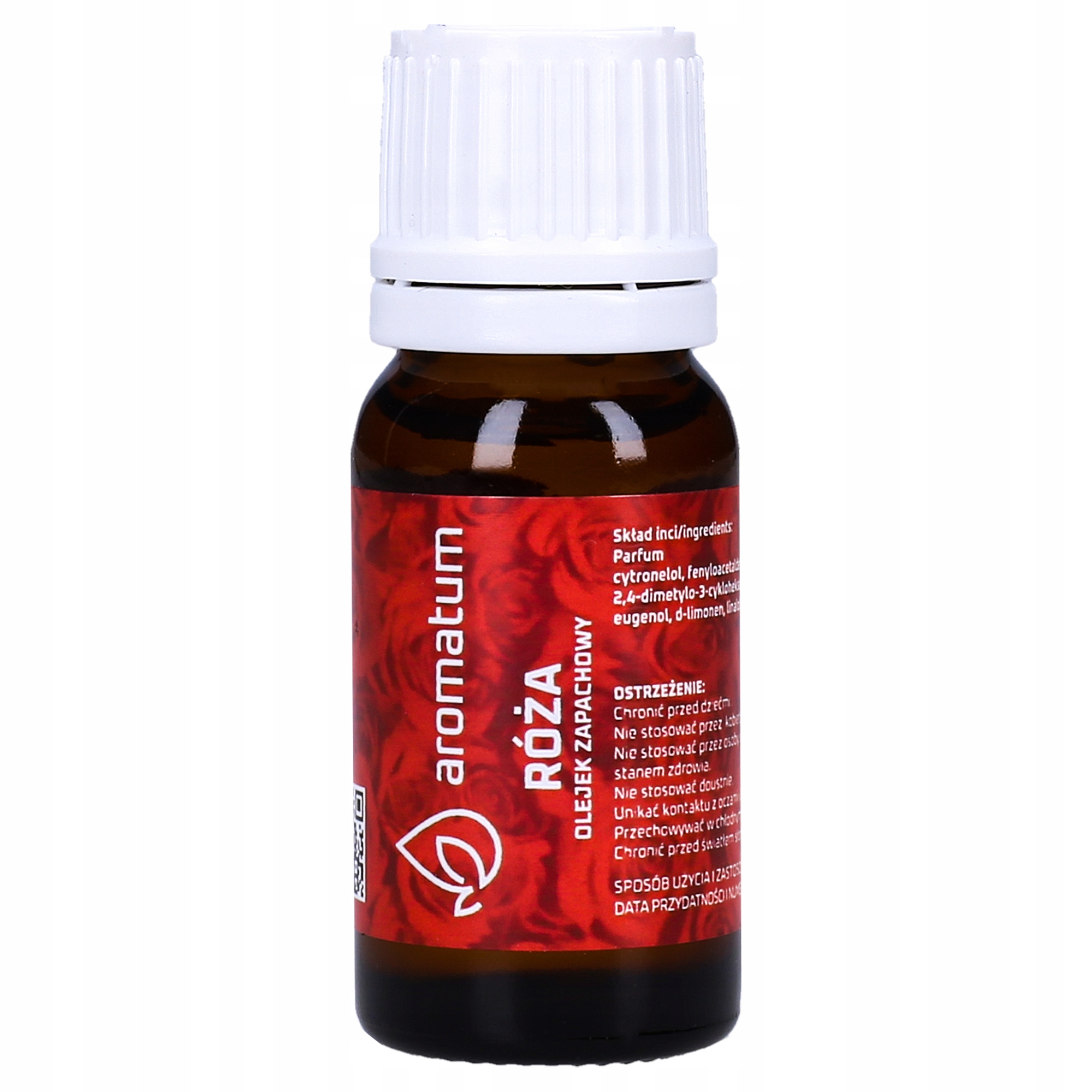 OLEJEK ZAPACHOWY RÓŻA AROMATERAPIA RELAKS SPOKÓJ Pojemność 12 ml
