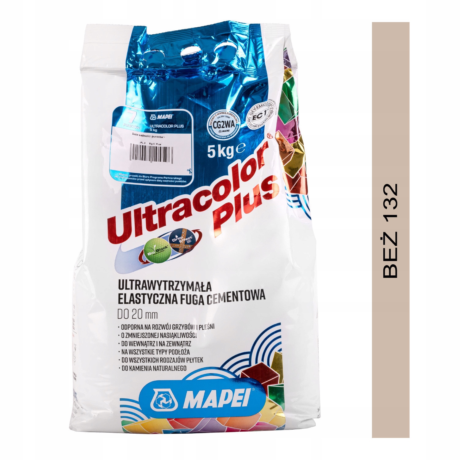 

Fuga Mapei Ultracolor Plus 5 kg beż (132)