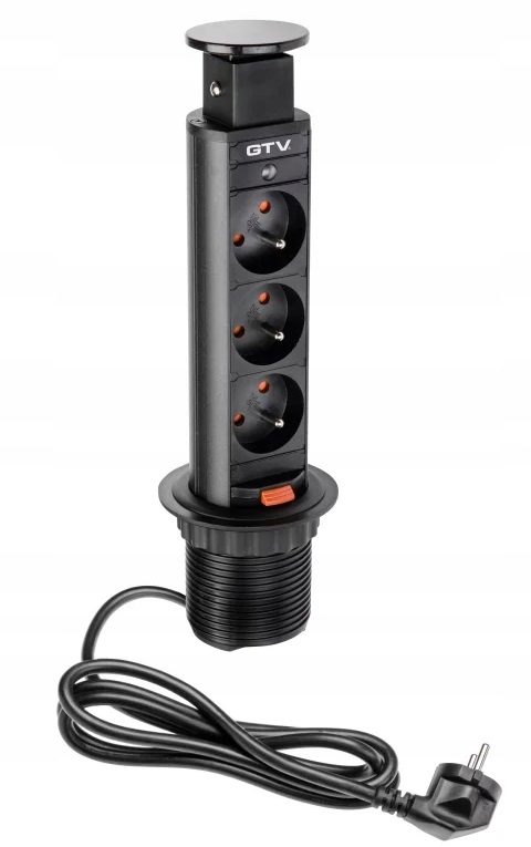 

Biurkowe gniazdko wpuszczane w blat z uziemieniem