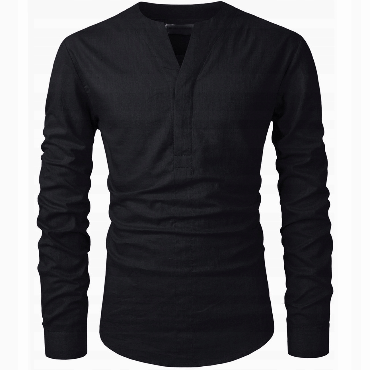 Pánská košile Stojka Casual Denní Lněná Len Unikát