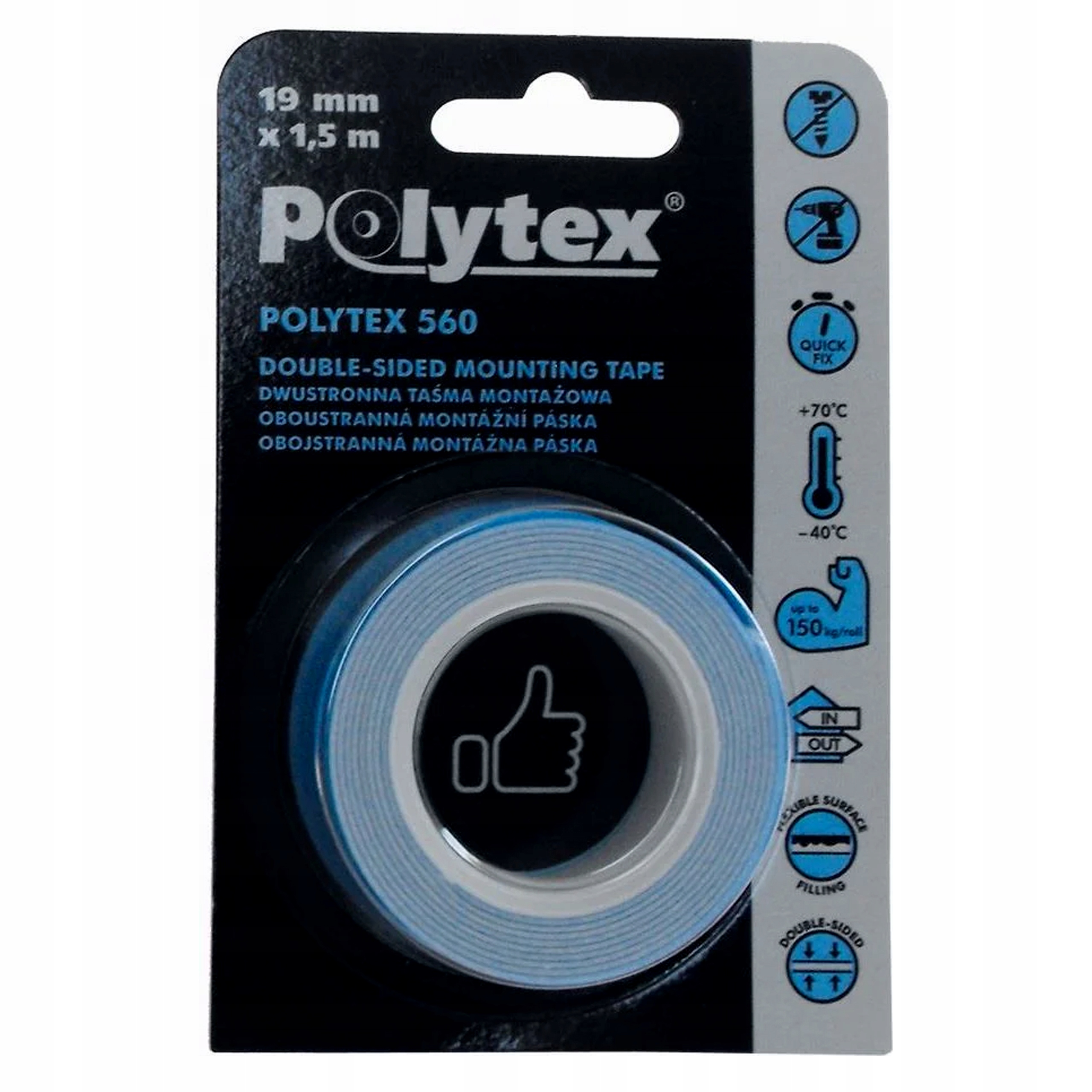 

Taśma montażowa dwustronna Anticor Polytex 560