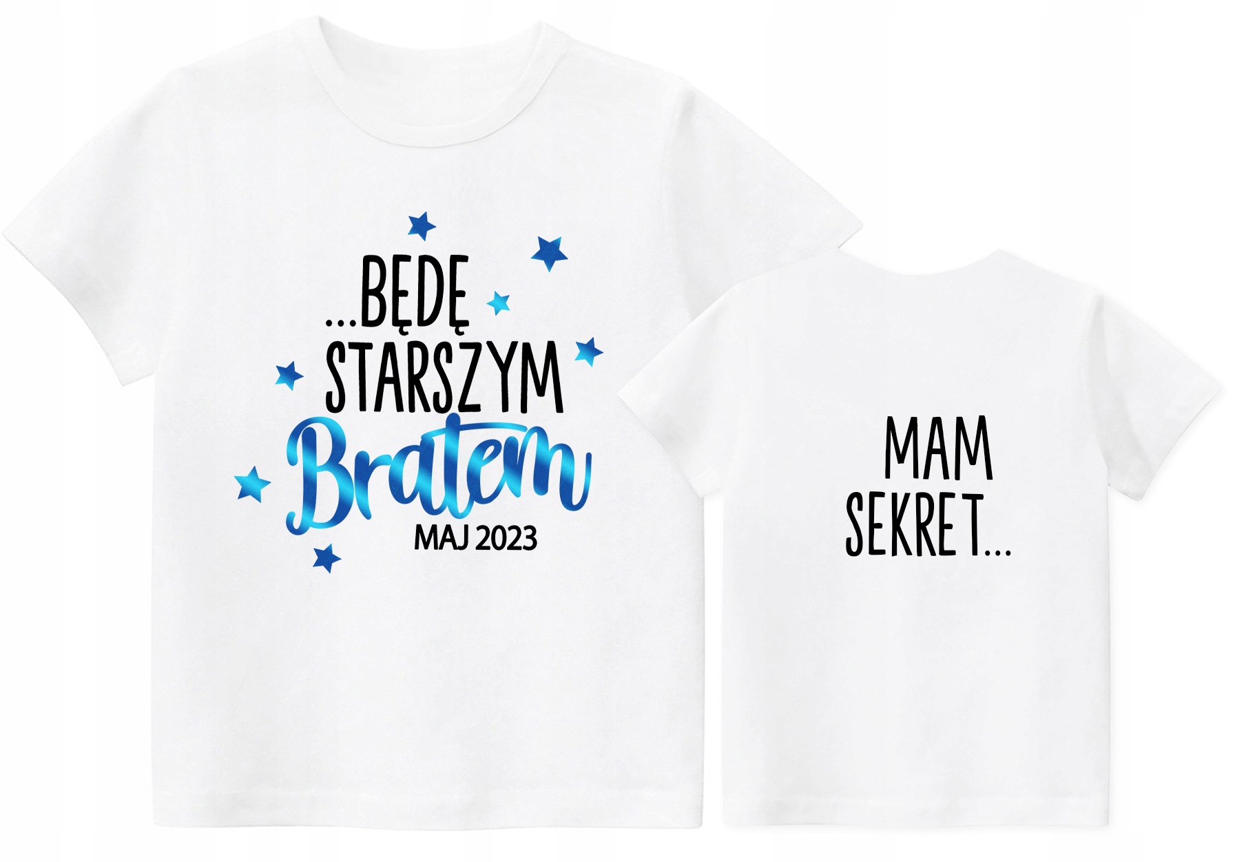 

Koszulka Mam sekret Będę starszym bratem r. 128