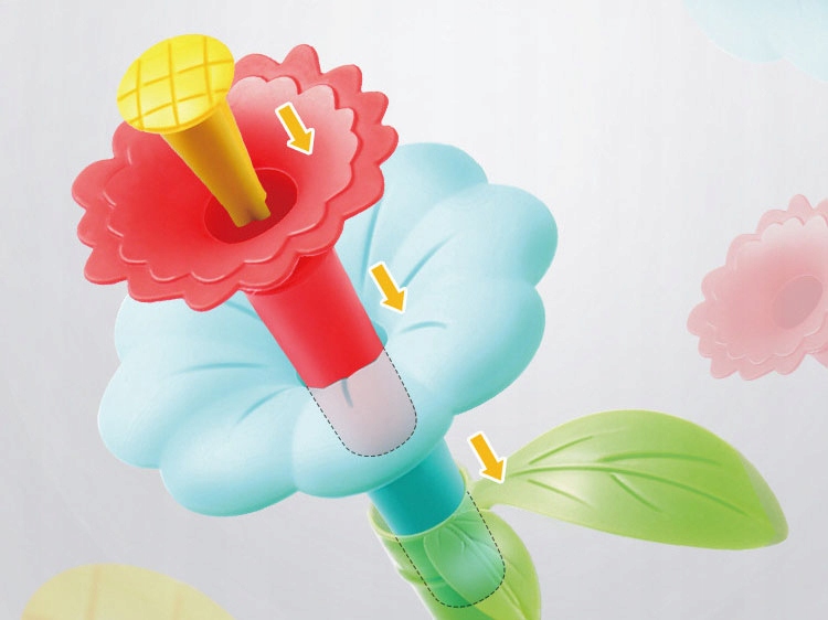 KWIATY KLOCKI BUDOWANIA OGRODU KWIATÓW OGRÓD 104el Bohater brak