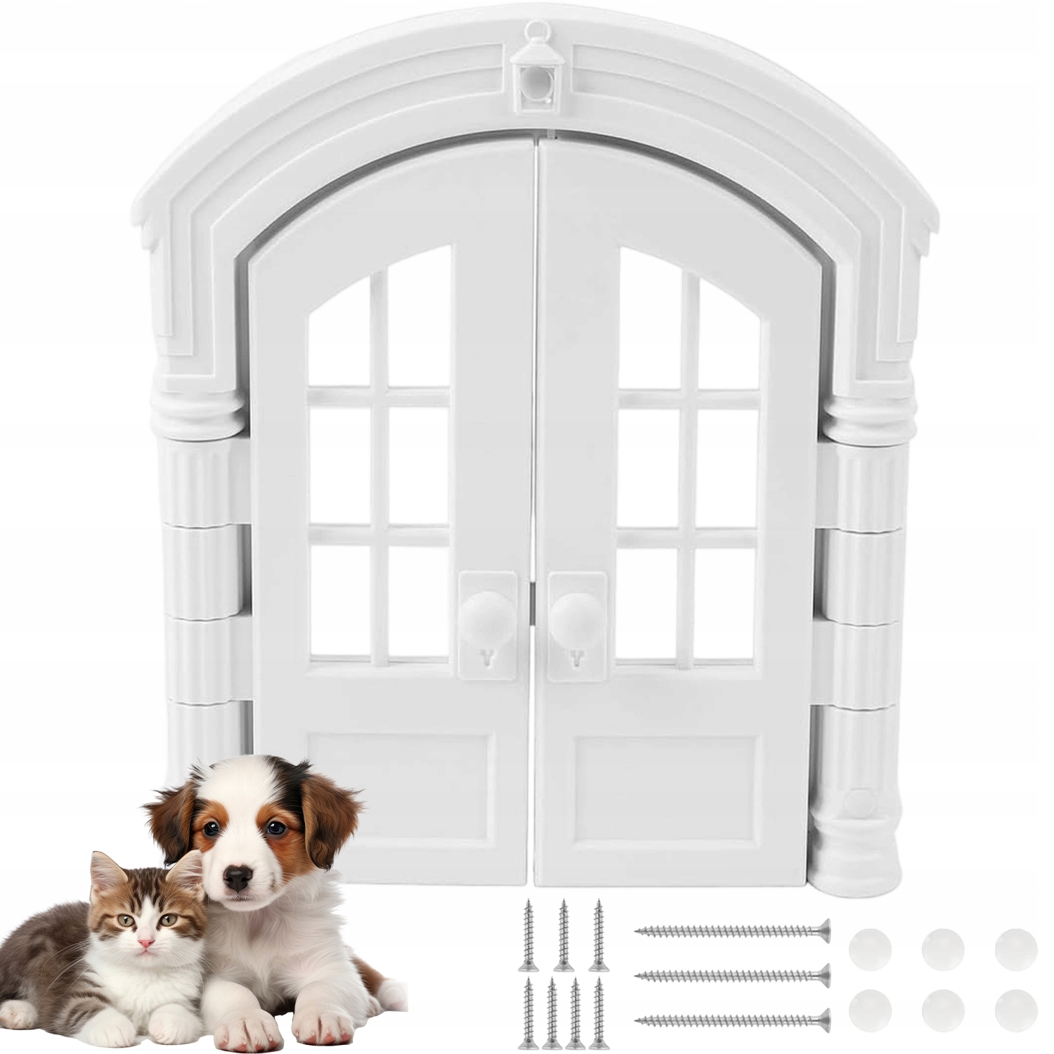 Levně Francouzské Dveře Pro Kočky S Průhlednými Okénky A Ochranou