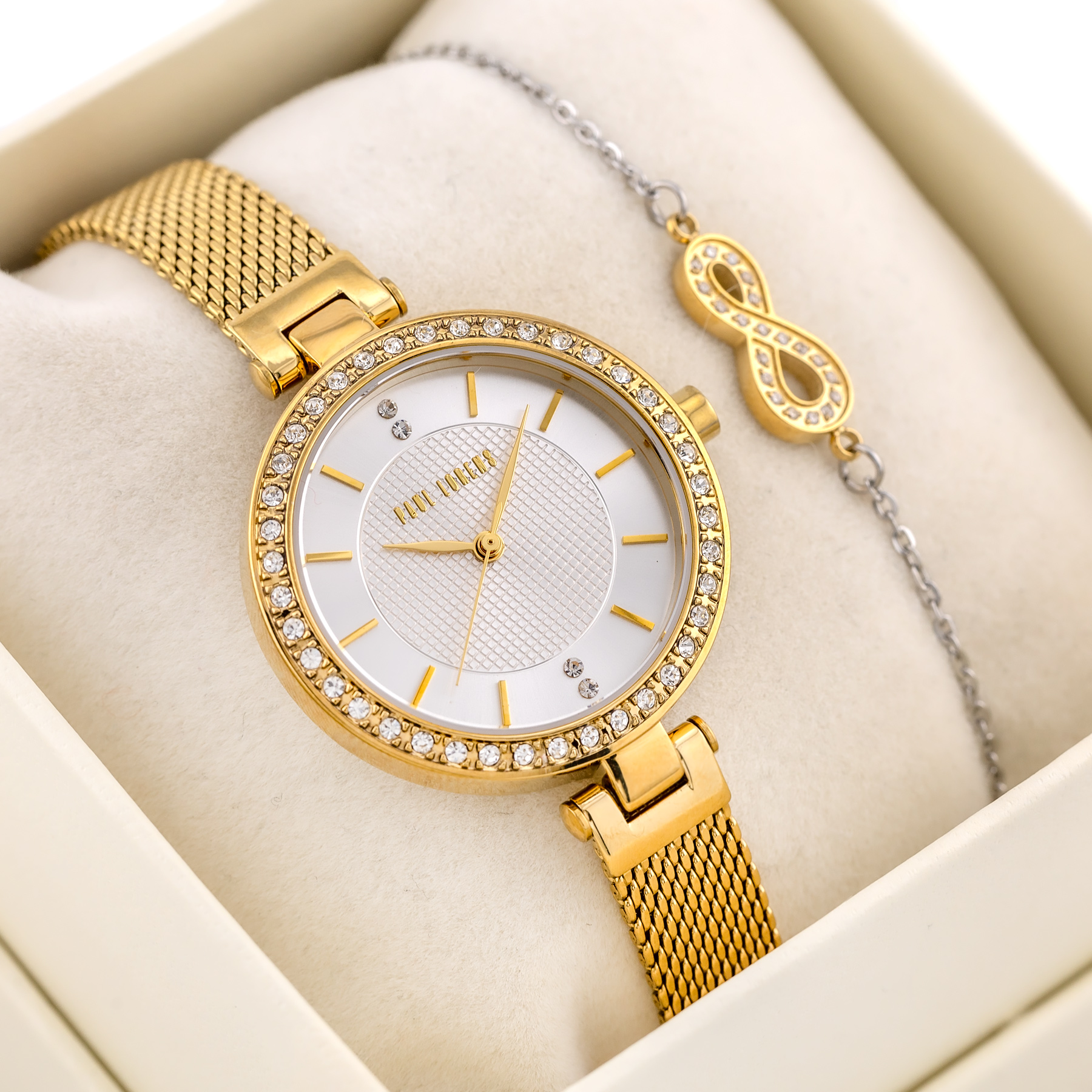 Dárkový Komplet Pro Ženy Paul Lorens – Hodinky náramek Gravírování