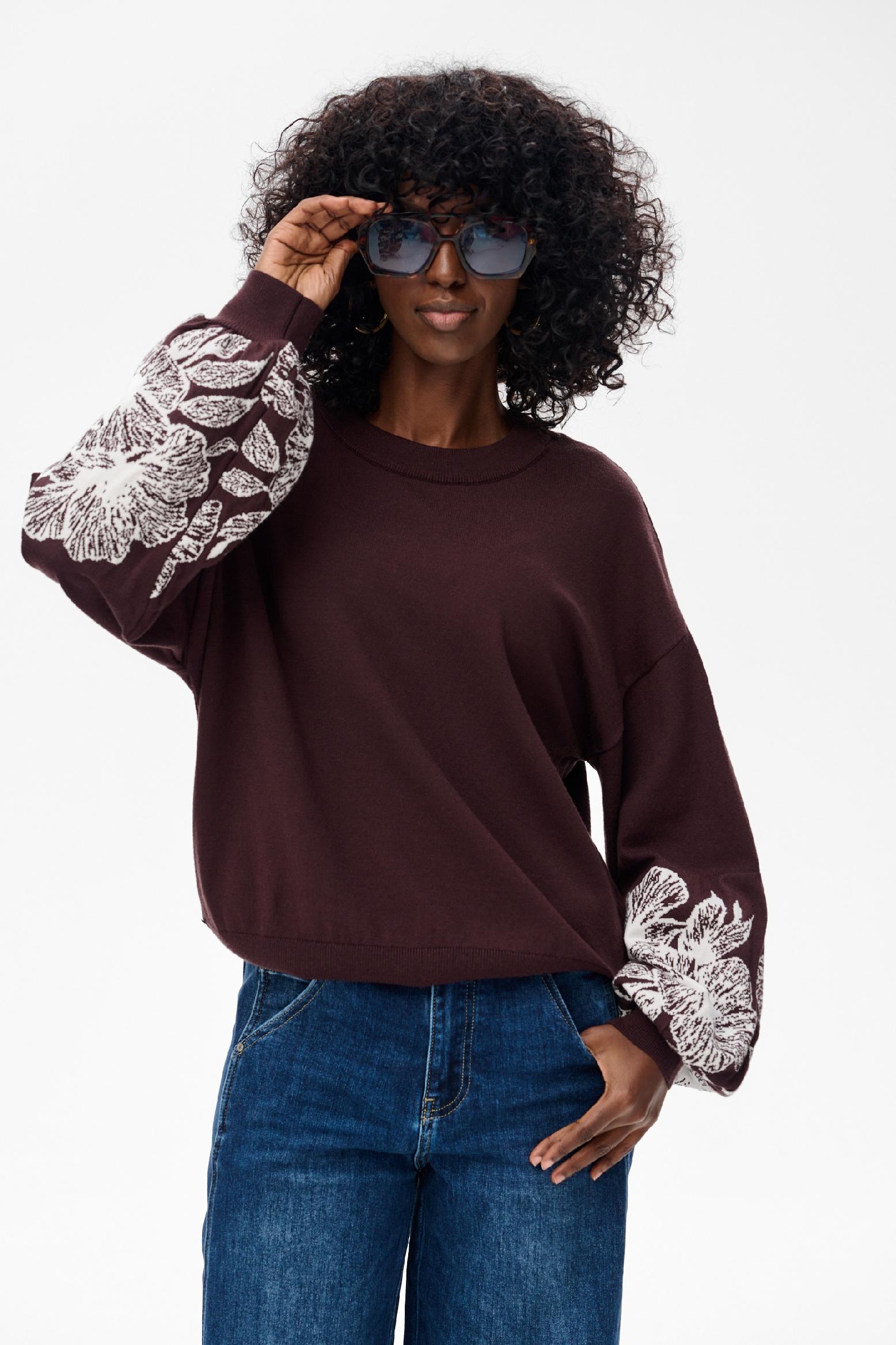 Dámský hnědý svetr Iben blue shadow vel. 36/38