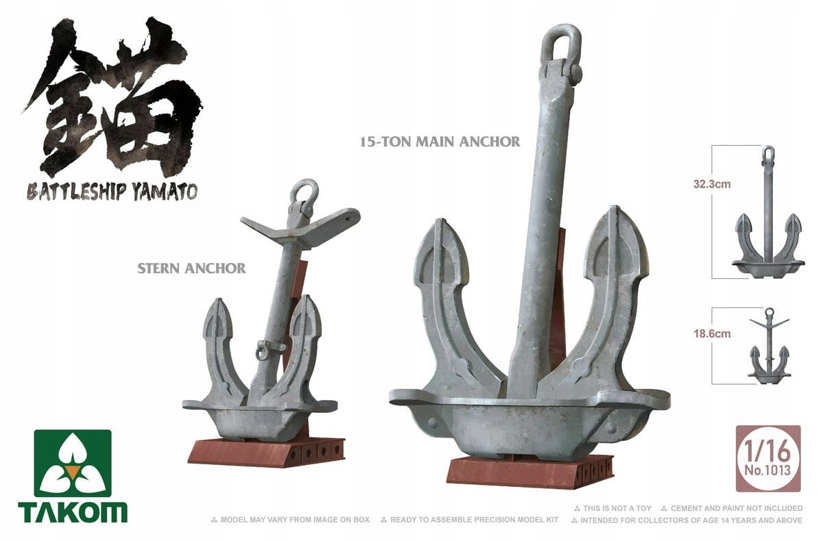 Bitva Yamato Anchors 1:16 Takom 1013