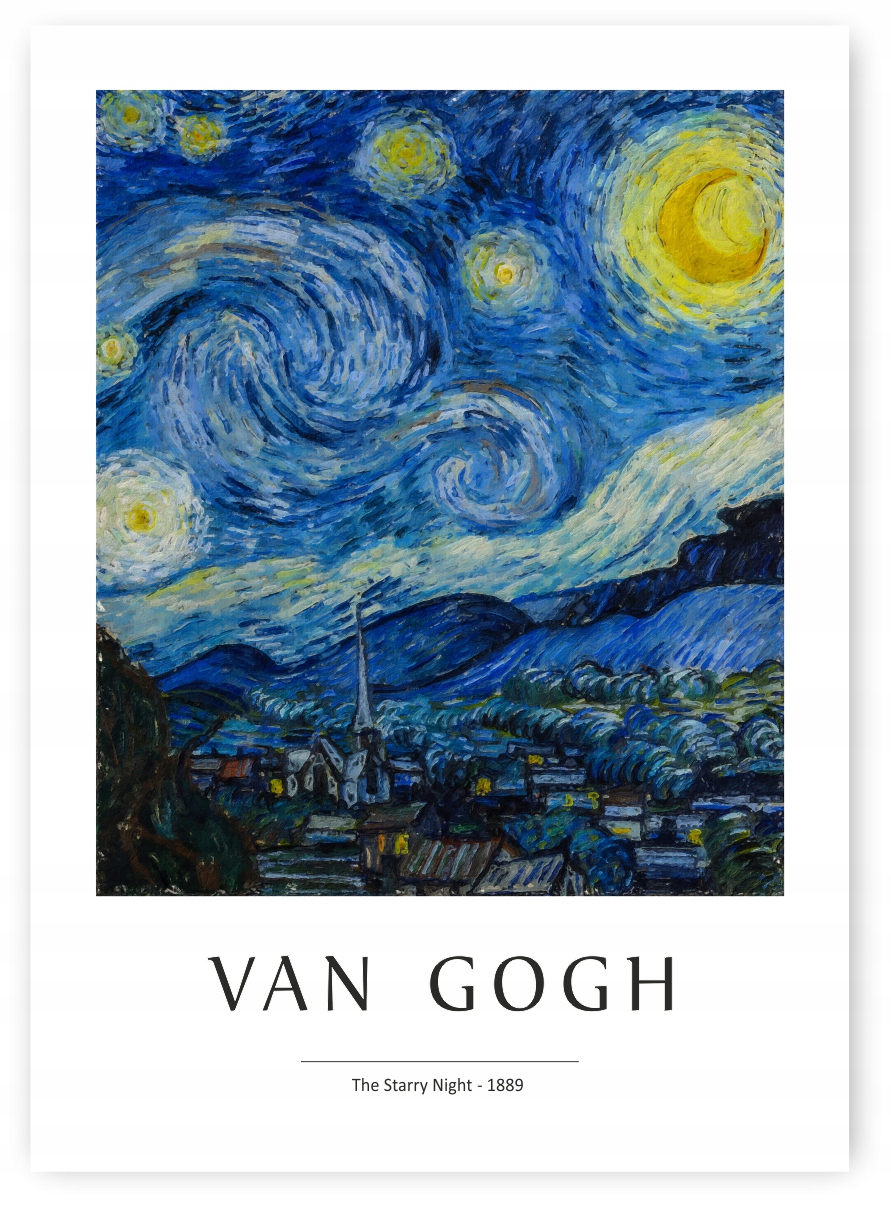 VAN GOGH Gwiaździsta noc PLAKAT A1 59,4x84cm #268