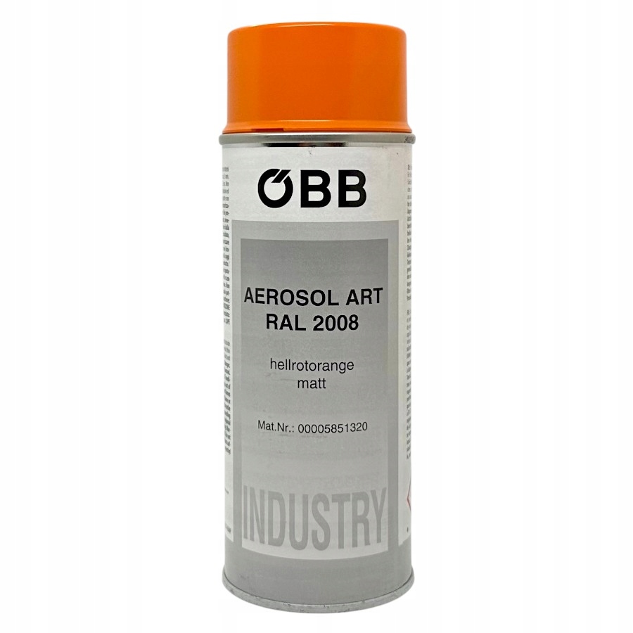 Qbb Lakier Akrylowy Ral 2008 Pomarańczowy Mat Spray 400ML Matowy