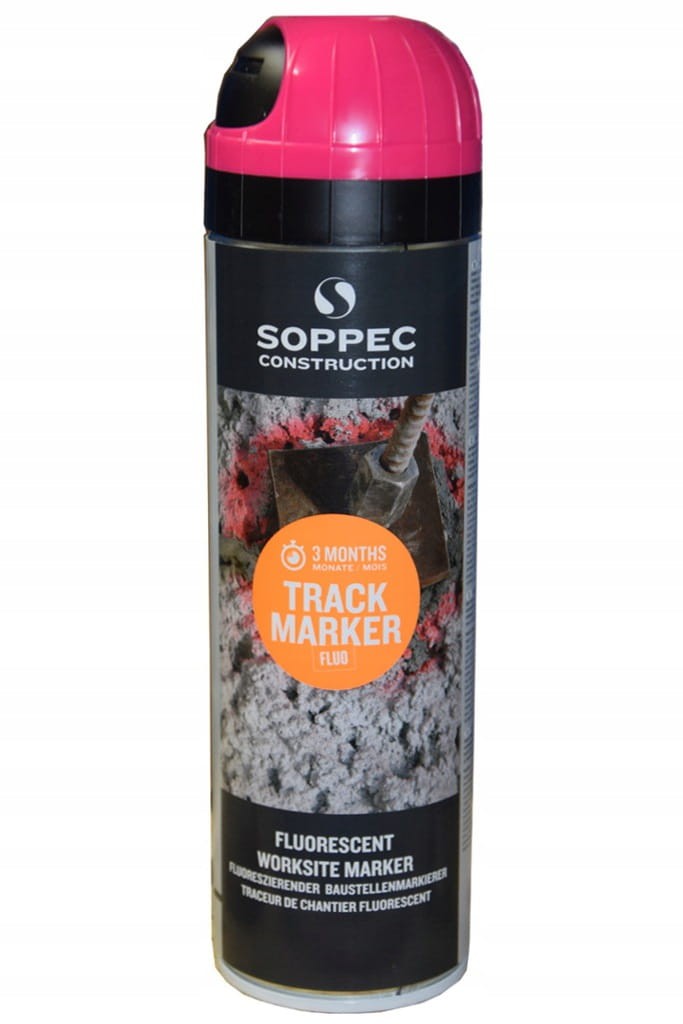 SOPPEC FARBA DROGOWA DO ZNAKOWANIA RÓŻOWA 12szt Marka Soppec
