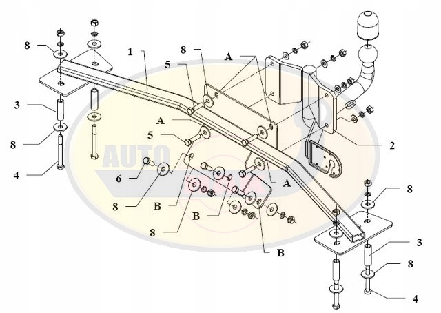 HAK HOLOWNICZY + 13 PIN OPEL ASTRA F 1991-2002 Producent Auto-hak