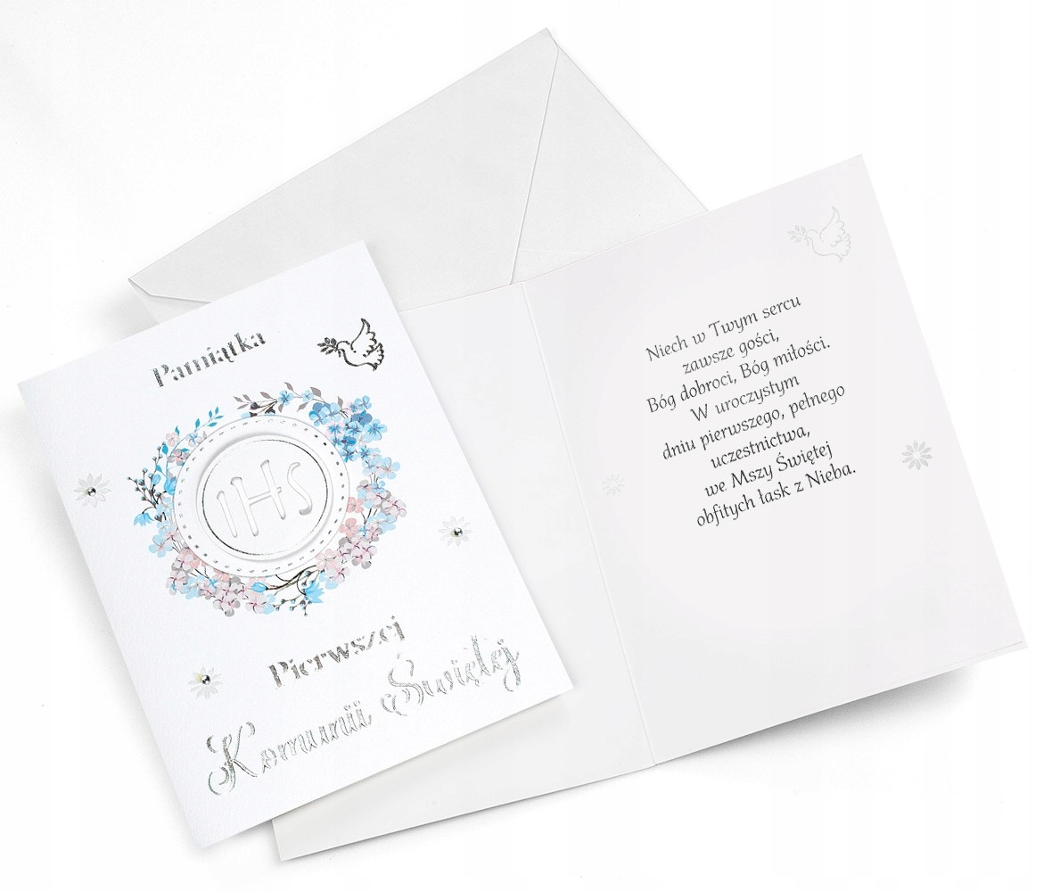 Kartka Komunijna dla Chłopczyka Prezent na Komunię dla chłopca GM1037 EAN (GTIN) 5905970028236