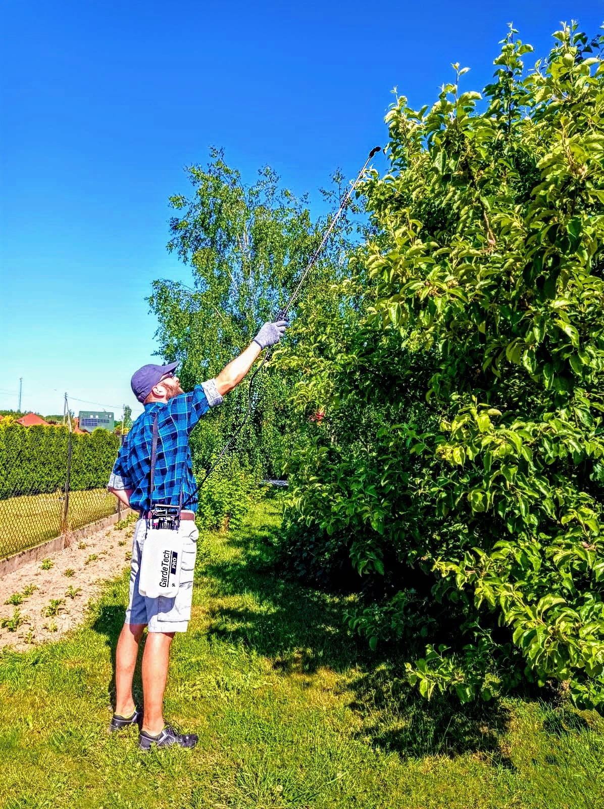 OPRYSKIWACZ RĘCZNY DŁUGA 166 CM LANCA STALOWA CIŚNIENIOWY 5L 2 DYSZE Kod producenta 11205PRO