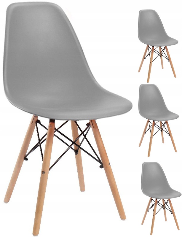 Zestaw krzesła krzesło skandynawskie 4 sztuki