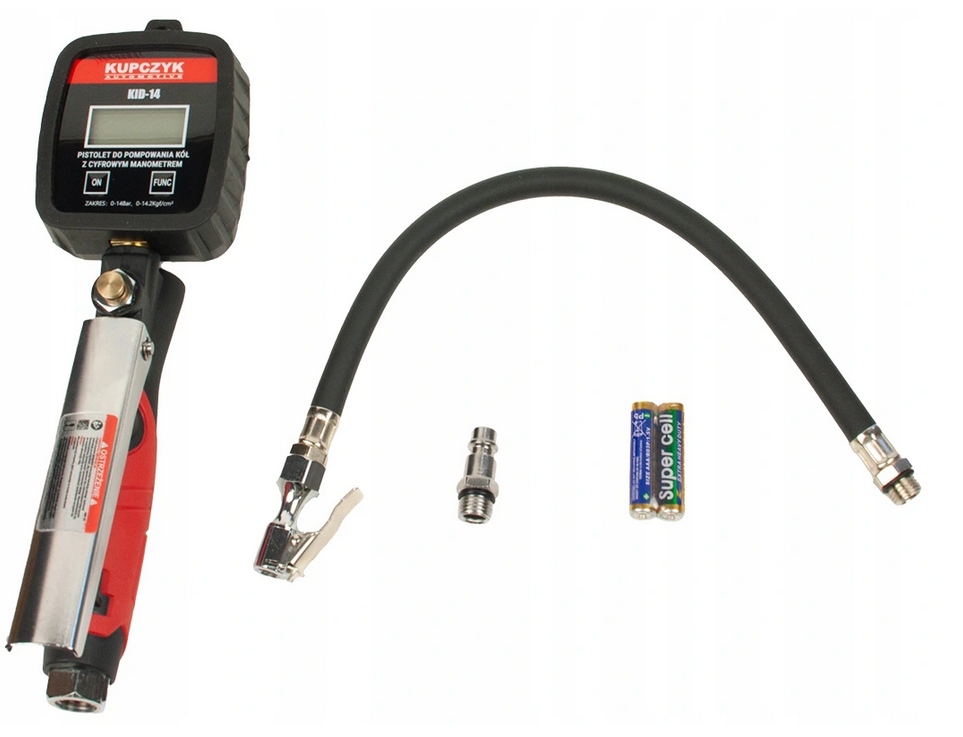 Manometr do pompowania kol cyfrowy 14bar Kupczyk Producent code KID 14
