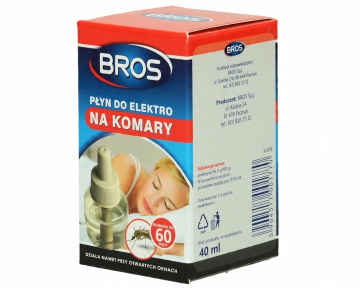 

Bros Płyn do Elektro na Komary 60 nocy