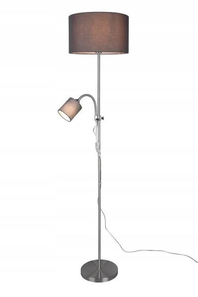 Podlahová lampa Rl Owen strieborno-šedá 160 cm 2xE14/E27 52W