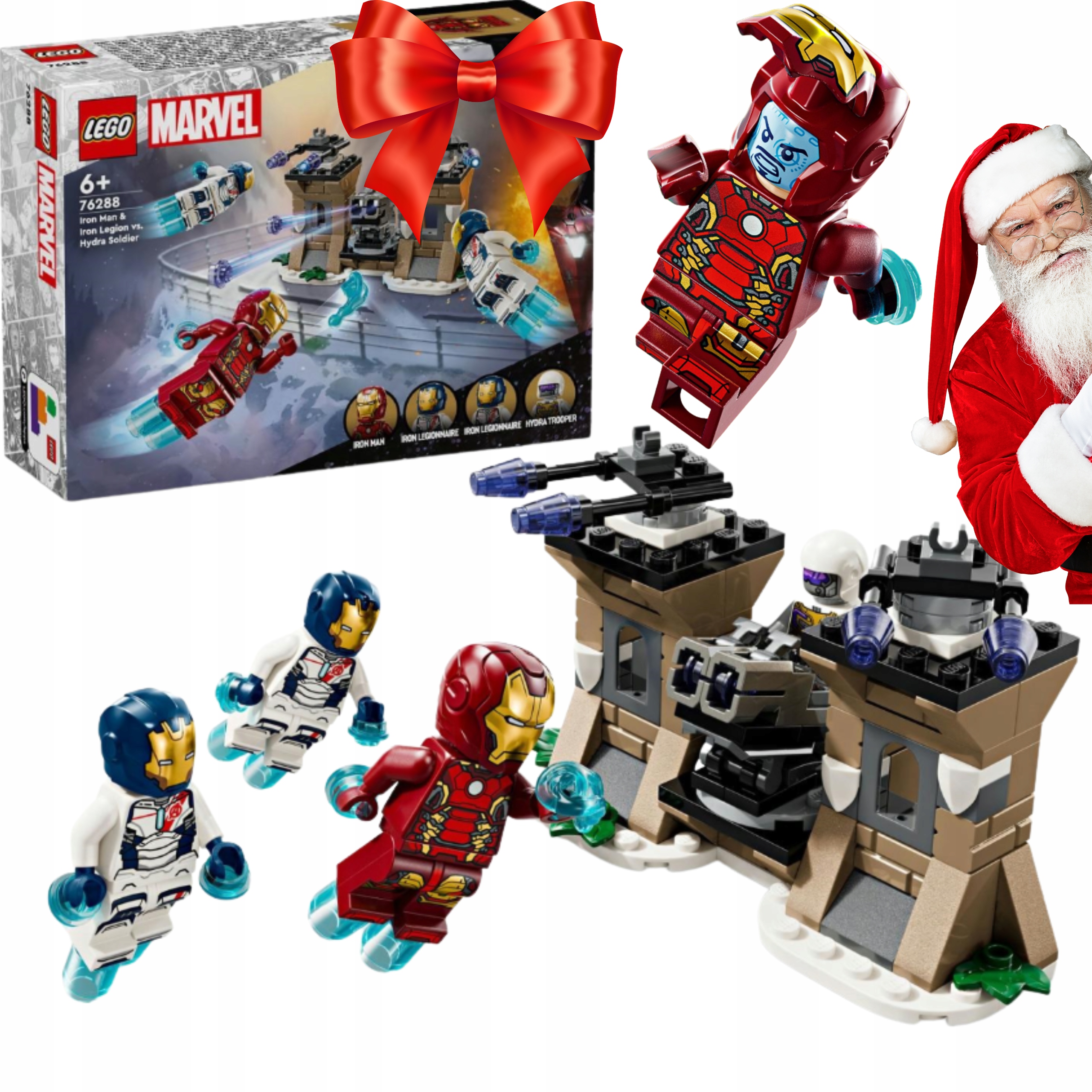 Lego Marvel Iron Man i Iron Legion kontra żołnierz Hydry 76288