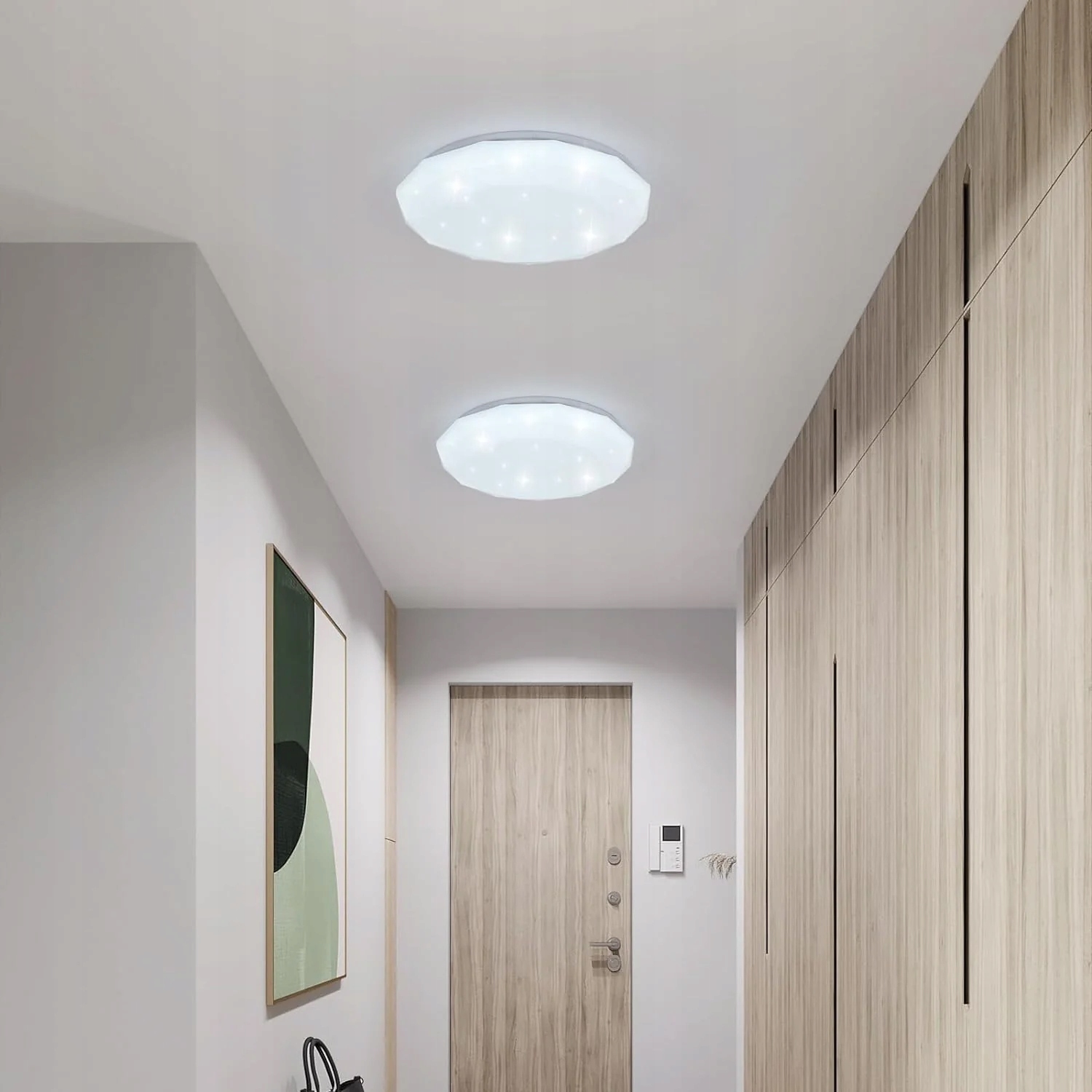 LAMPA SUFITOWA PLAFON LED BIAŁA 6500K 24W NOWOCZESNA PROSTY DO SYPIALNI Rodzaj plafon