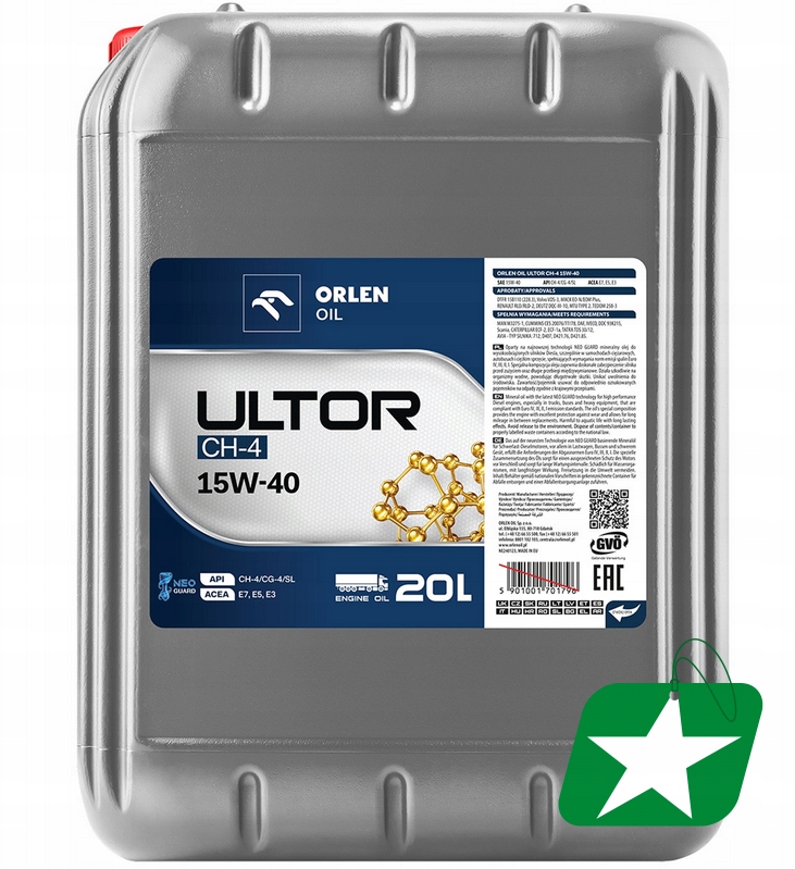 ORLEN ULTOR CH-4 15W40 20L