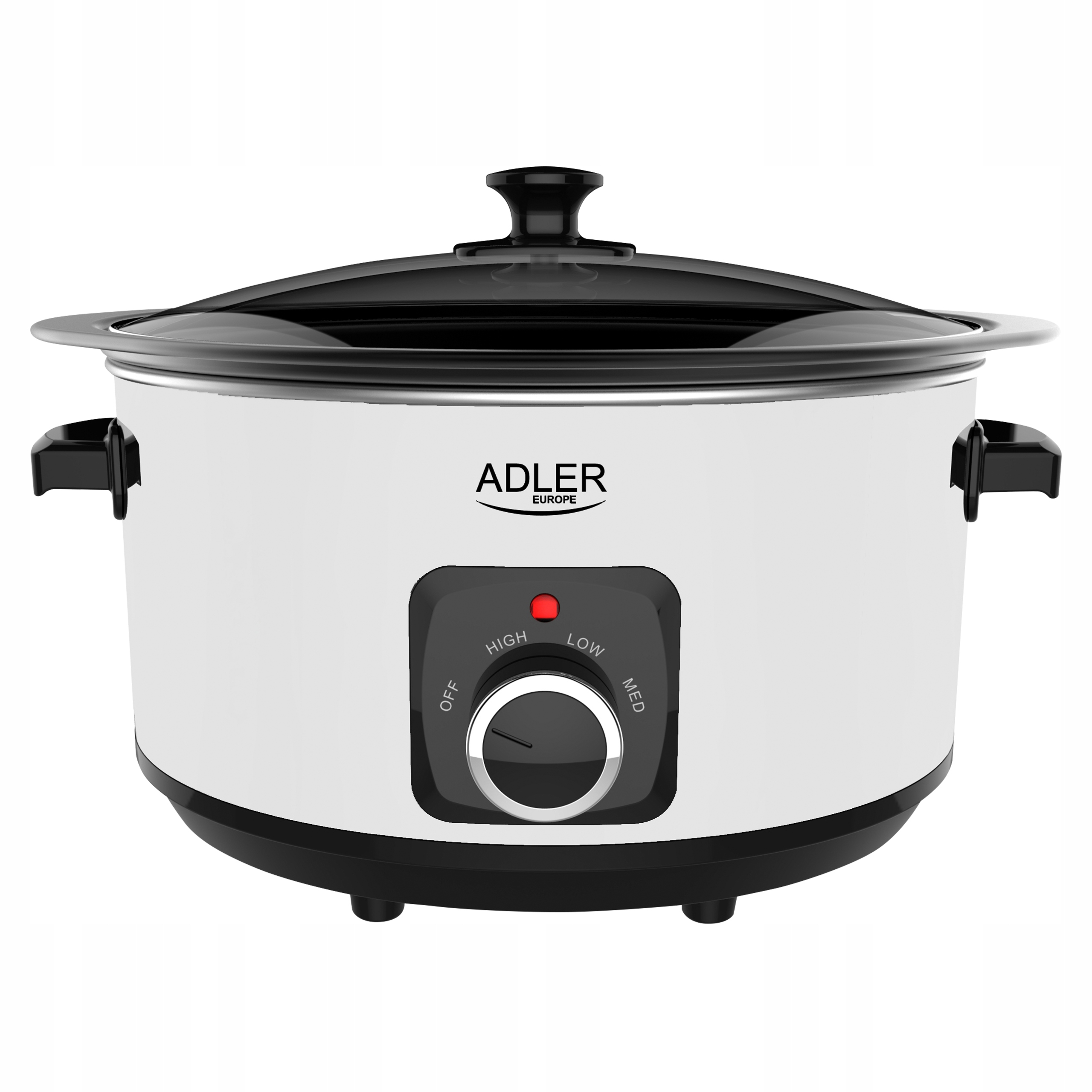 WOLNOWAR GARNEK CERAMICZNY XXL ELEKTRYCZNY 5,8l 290W BIAŁY REGULACJA Wysokość produktu 24.8 cm