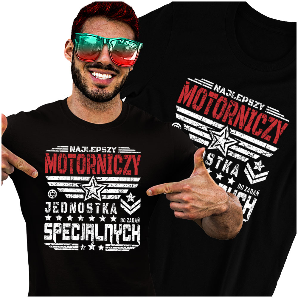 

Tshirt Jednostka Specjalna dla Motorniczego L