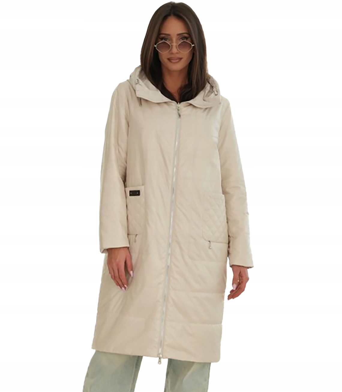 Módní dámský oversize kabát – oboustranný, na jaro a podzim Eliza 44