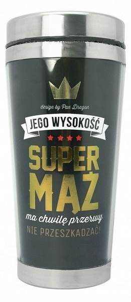 

Termiczny śmieszny kubek z nadrukiem dla Męża