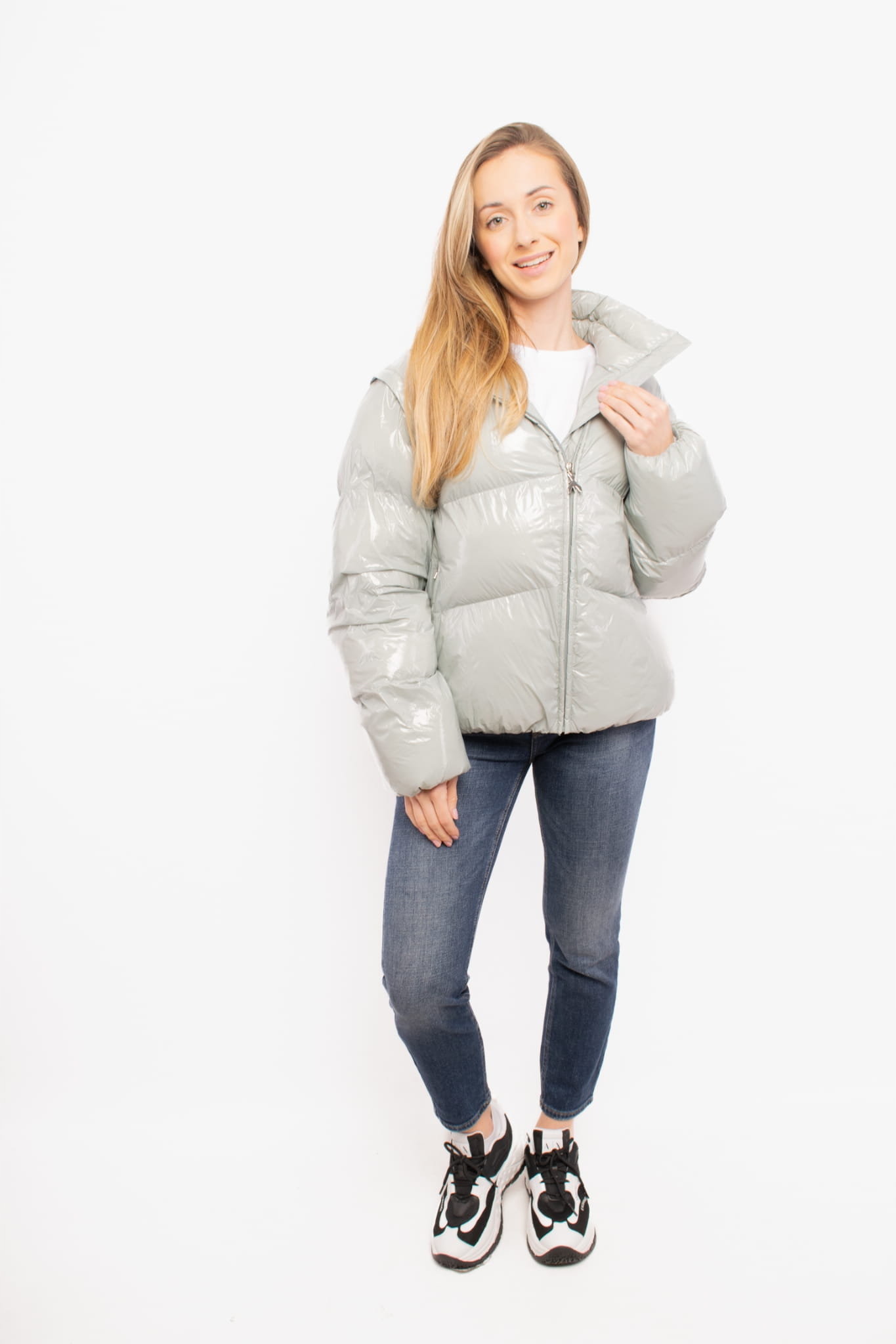 Dámská bunda Patrizia Pepe 2O0150 A488 šedá Jackets: 36