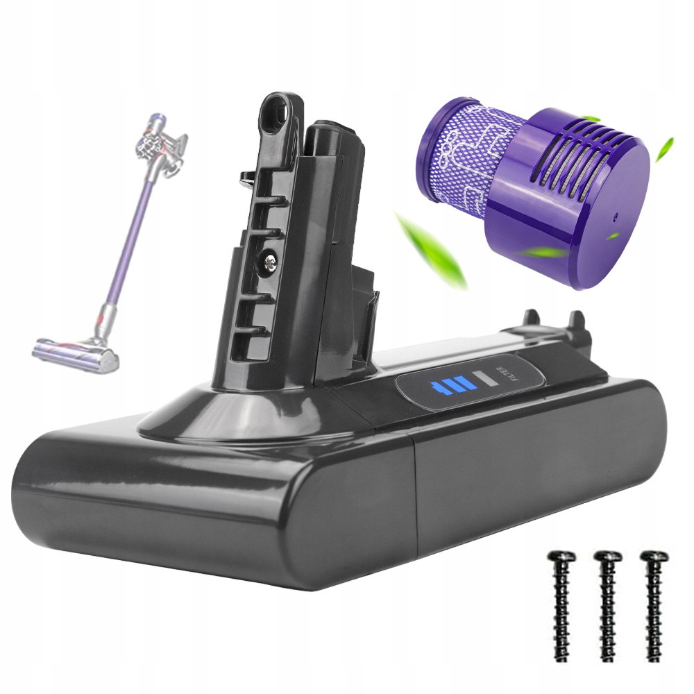 Baterie Je Vhodná Pro Řadu Dyson V10 6000 Mah 25.2 V, Nemá Paměťový Efekt Filtr