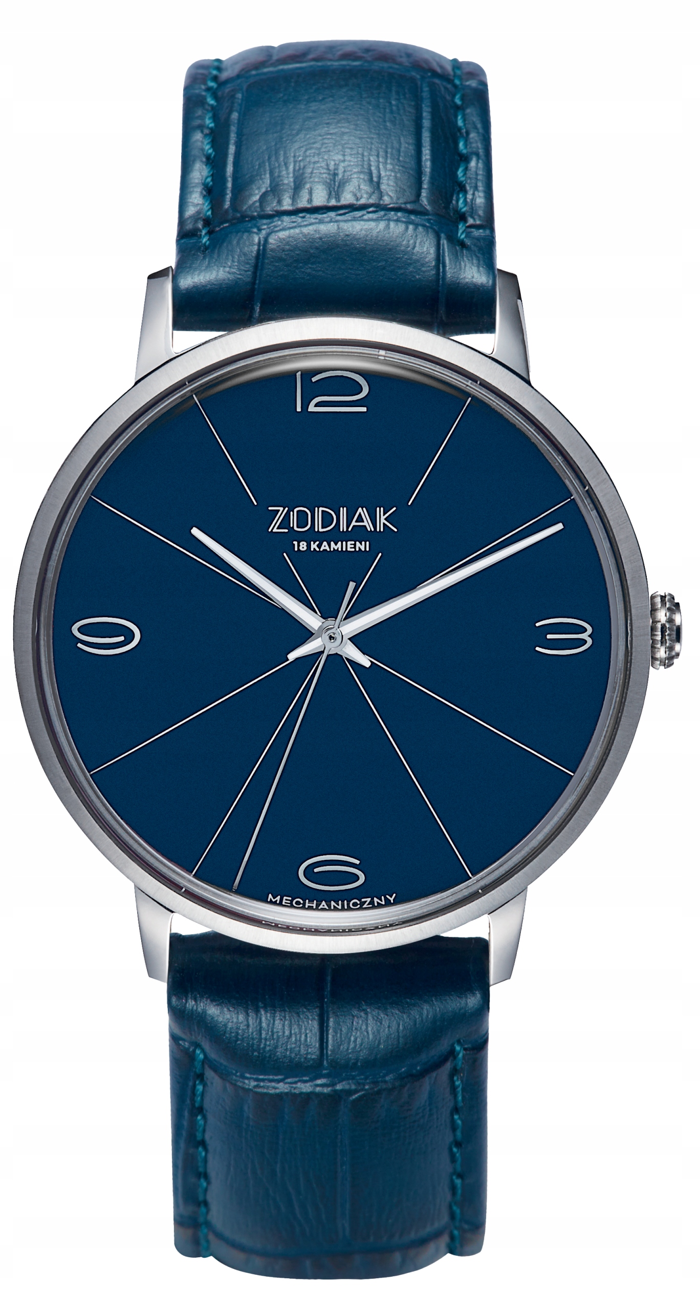 Nový Originální Pánské hodinky Błonie Zodiac Mechanický Granát gravírování