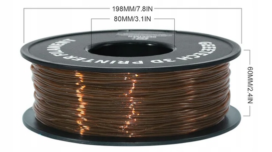Filament Tpu 1000g brąz transparent 95A