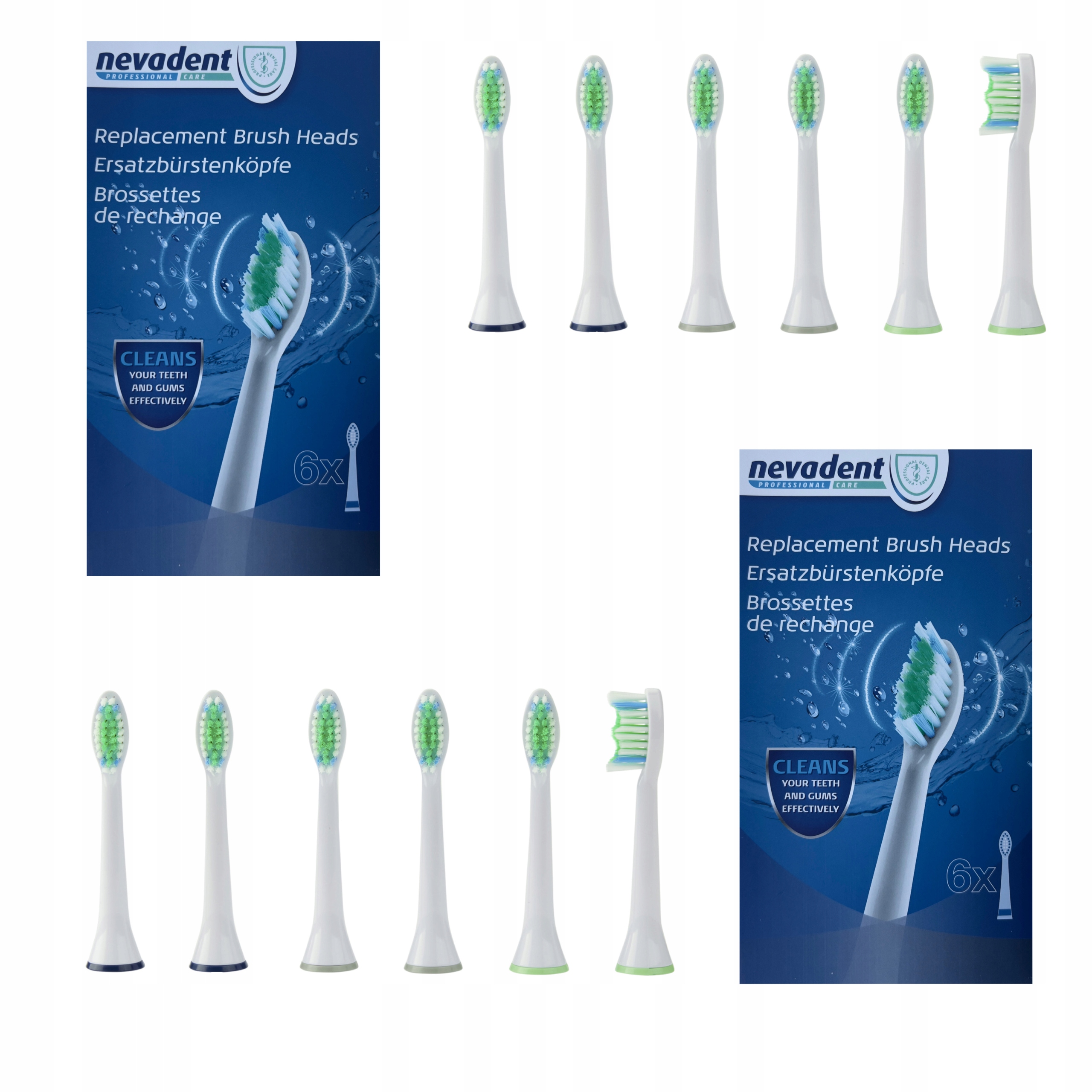 Końcówki Do Szczoteczki Sonicznej Nevadent Zestaw 12 Sztuk Philips Sonicare