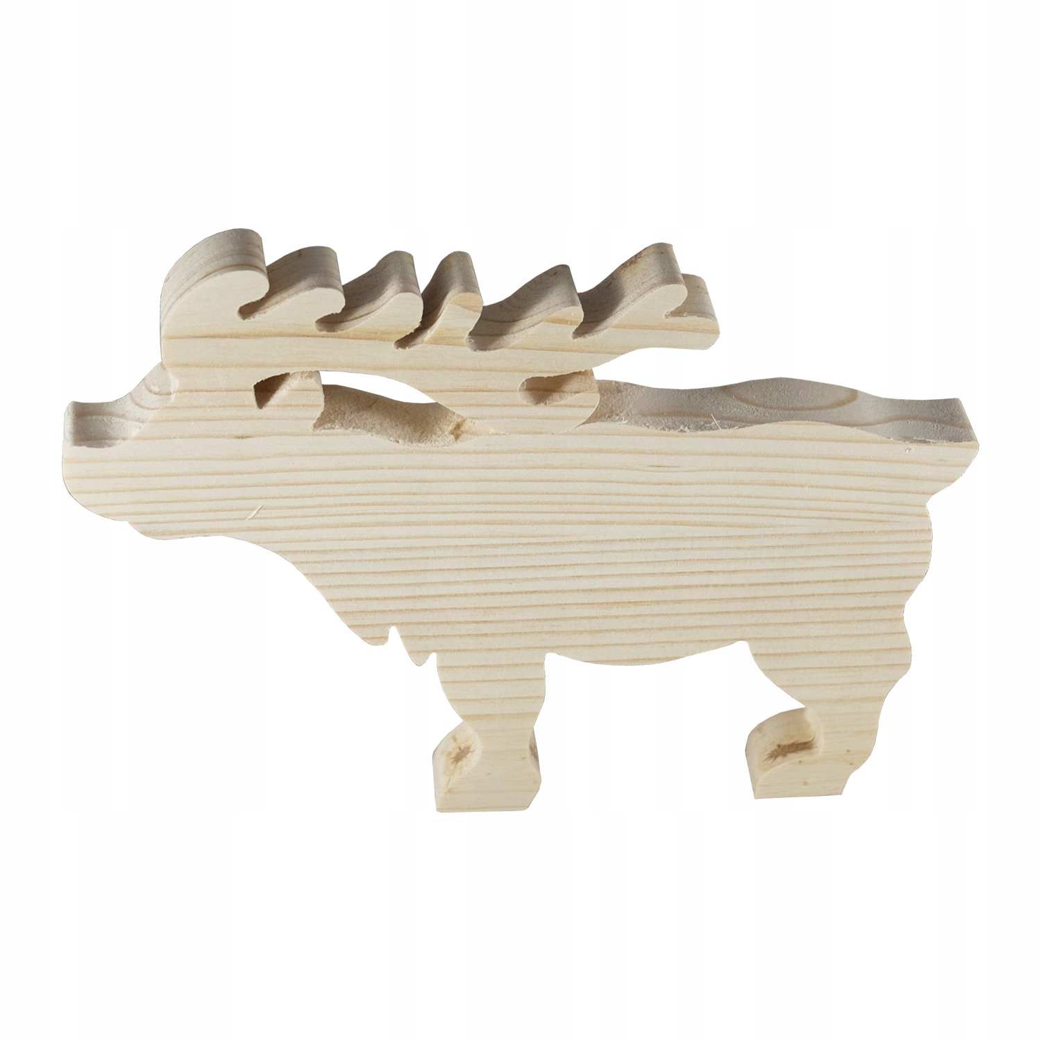 Renifer drewniany stojący ŚWIĘTA DEKORACJA