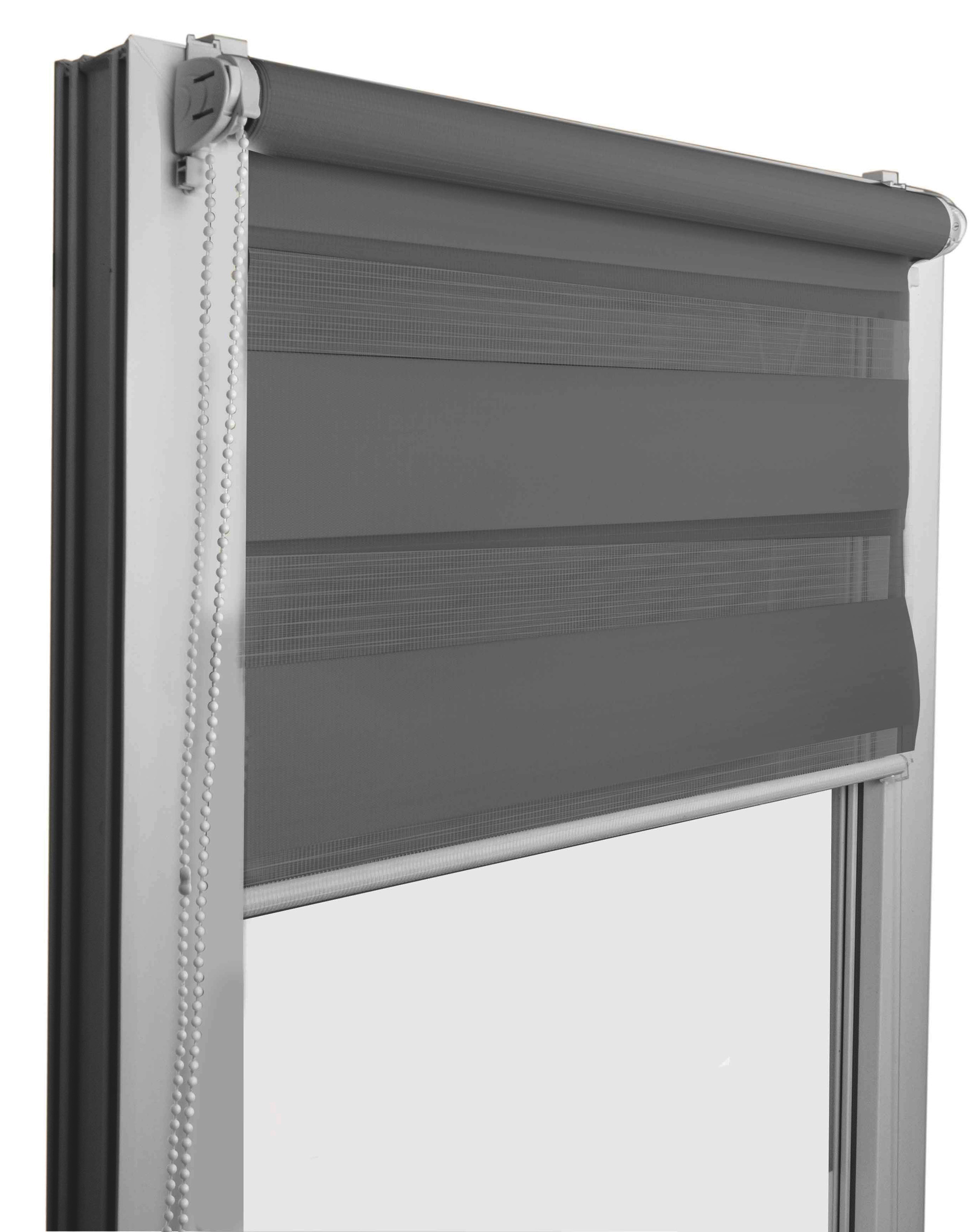 

mini Roleta Ciemno Szary Dzień Noc napinacz 68x150