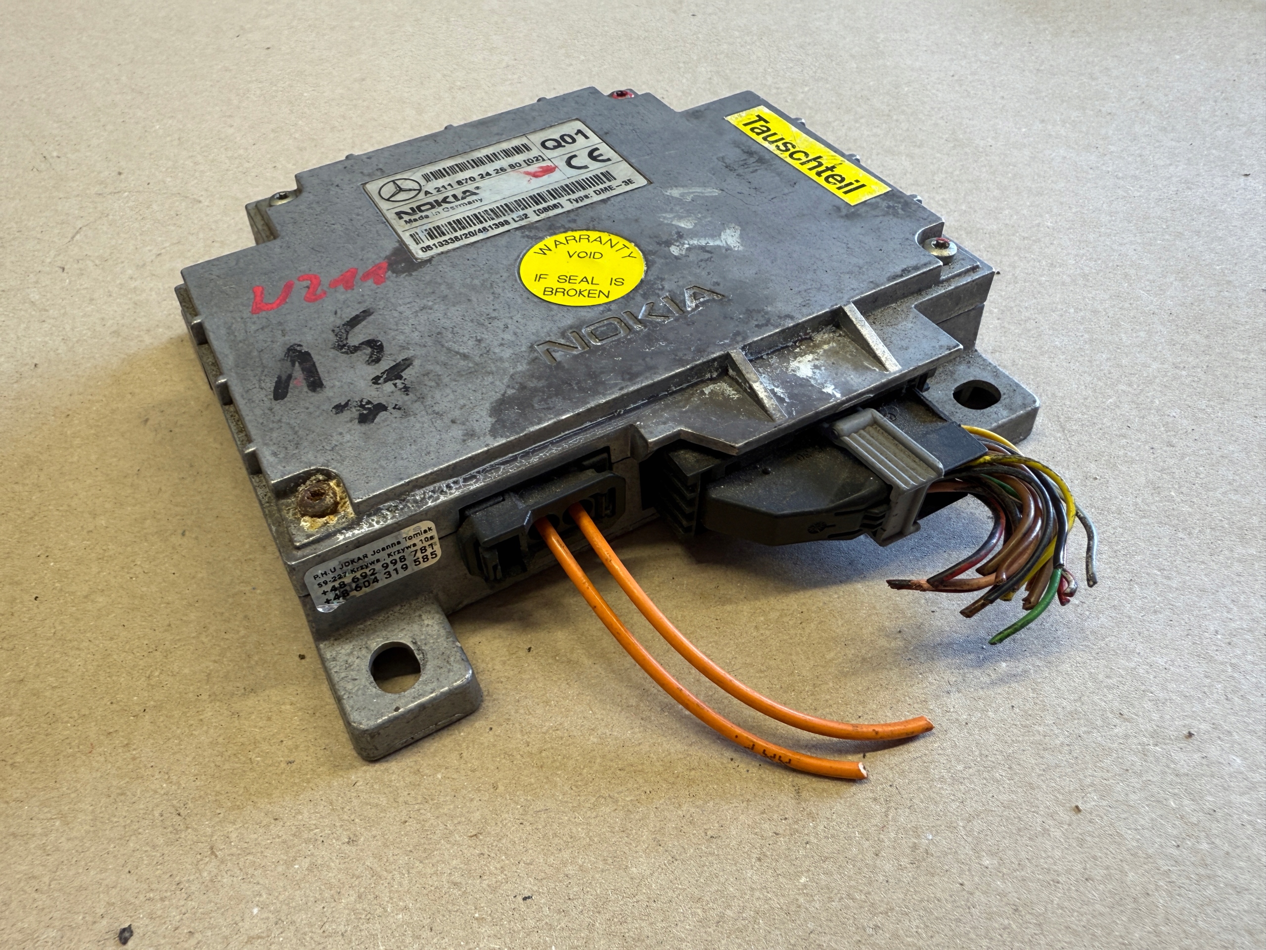 MERCEDES W211 module control unit TELEFONU A211870242680