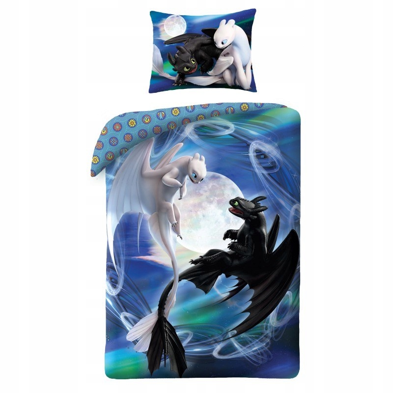 

Pościel 140 X 200 Dragons Szczerbatek I Furia