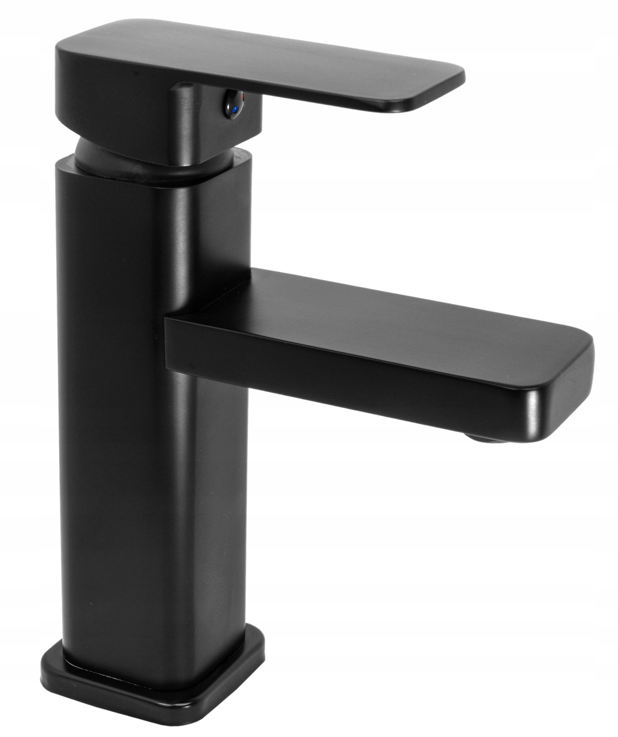 

Bateria Umywalkowa Kwadratowa Caro Czarna Łazienko