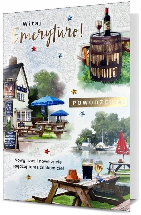 Kartka na Emeryturę bez życzeń dla mężczyzny H1495