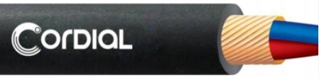 KABEL MIKROFONOWY CORDIAL CMK222 1m CZARNY Długość kabla 1 m