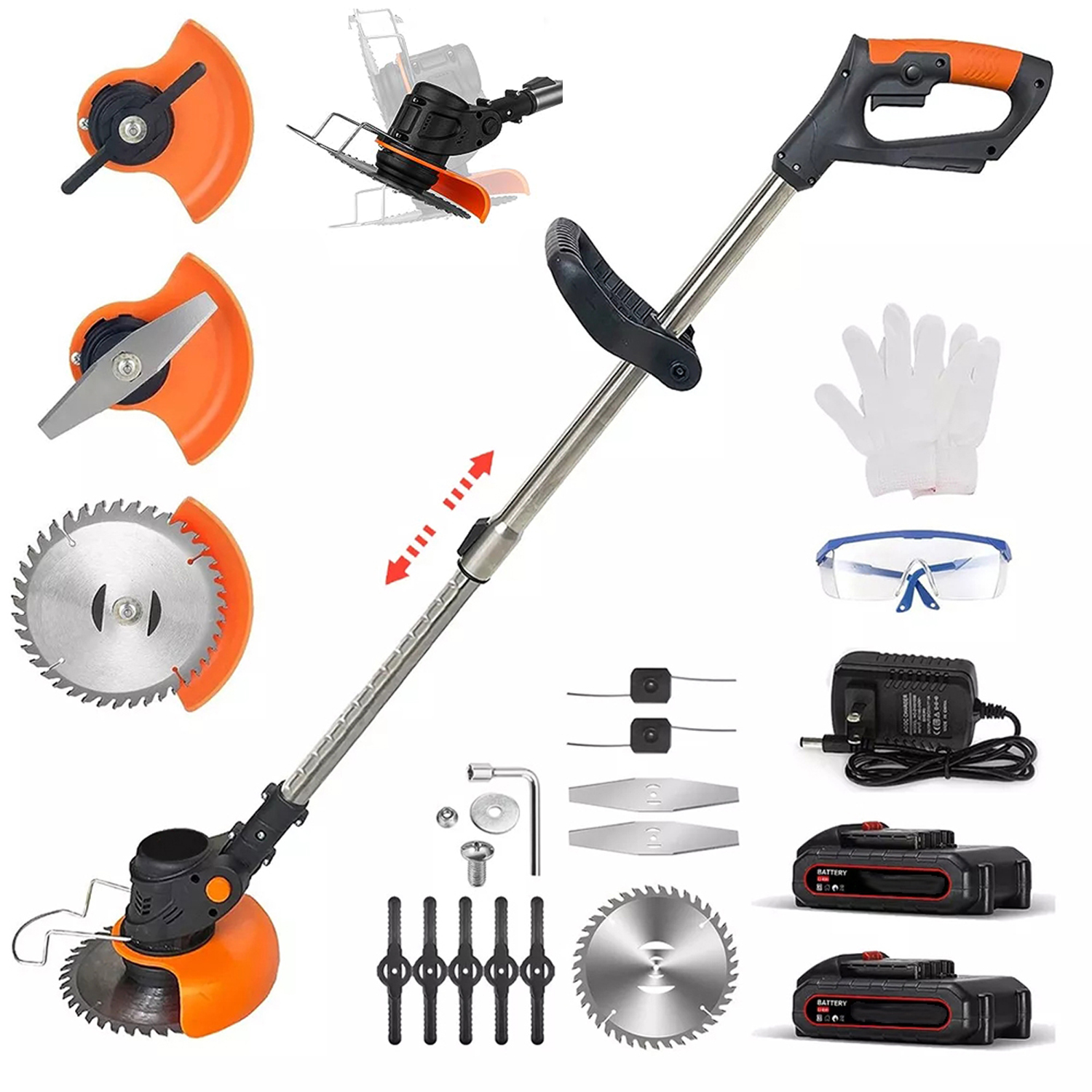 Aku Vyžínač Na Trávy Křovinořez Elektrický Vyžínač 21V 2xAKU